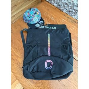 Overtime Elite Basketball Bundle Cinch Sport Bag Crown Back 2 School Hat NWT